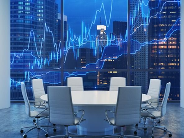 Chairs around a table in a meeting room